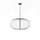 Lampada a Sospensione a LED 70x70xH150 cm in Acciaio e Metallo Mizar Nero