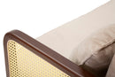 Divano 2 Posti 131x80x93 cm in Tessuto Imbottito