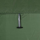 Tenda da Doccia Pop Up Impermeabile 126x124x189 cm con Porta a Cerniera Verde Scuro   
