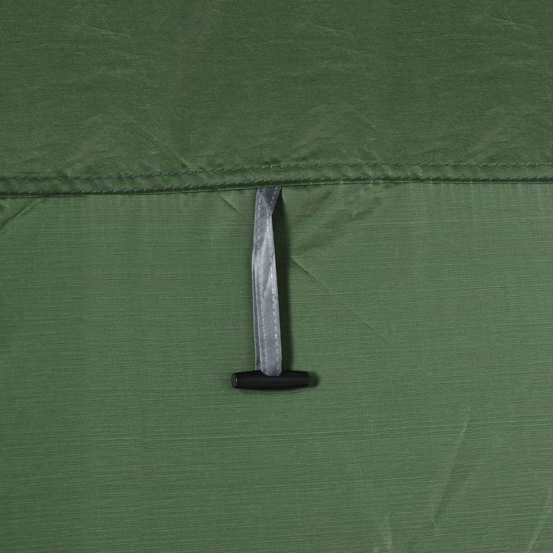 Tenda da Doccia Pop Up Impermeabile 126x124x189 cm con Porta a Cerniera Verde Scuro   