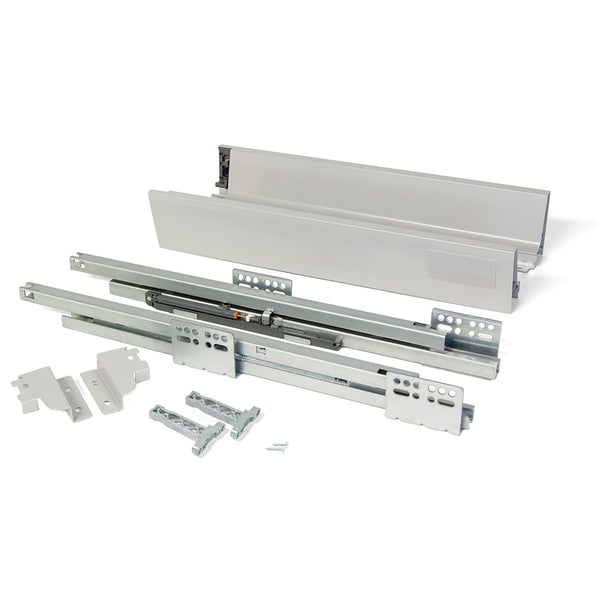 prezzo Emuca Vantage-Q Externes Schubladen-Kit Soft Closing P 450 Lackierter Aluminiumstahl