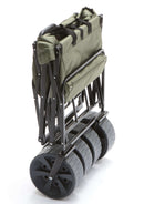 Carrello da Giardinaggio Pieghevole 92x55.5x62 in Acciaio con Manico Estensibile Taddei Garden Plus Verde Scuro
