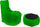 Hocker, Sessel und kleiner Tisch aus Acryl in Pomodone Green