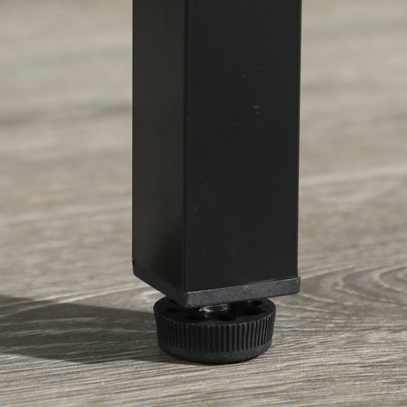 Tavolo Ping Pong Pieghevole 152x76x72 cm con Maniglia da Trasporto in Alluminio e Legno Nero      