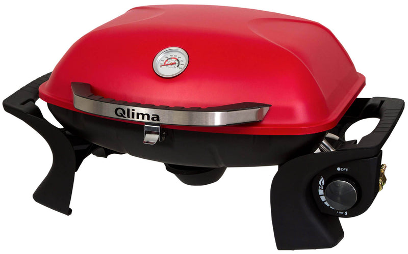 Barbecue a Gas GPL Portatile 1 Fuoco Qlima PG101 Rosso