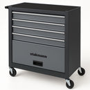 Carrello Portautensili 61,5x33x74,5 cm con 4 Cassetti per Utensili in Acciaio Grigio      