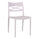 Set 6 Sedie 81x46x52 cm in Polipropilene Bianco