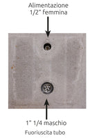 Fontana da Giardino con Rubinetto Vaschetta e Base Belfer 42/QVR Tortora