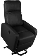 Poltrona Alzapersona Elettrica 1 Motore in Similpelle Vandi Nera