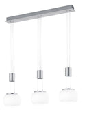 Lampada a Sospensione da Interno a LED in Alluminio Nichel Satinato 