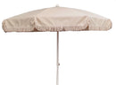 Ombrellone da Giardino Ø200 cm Telo in Poliestere Ecrù 