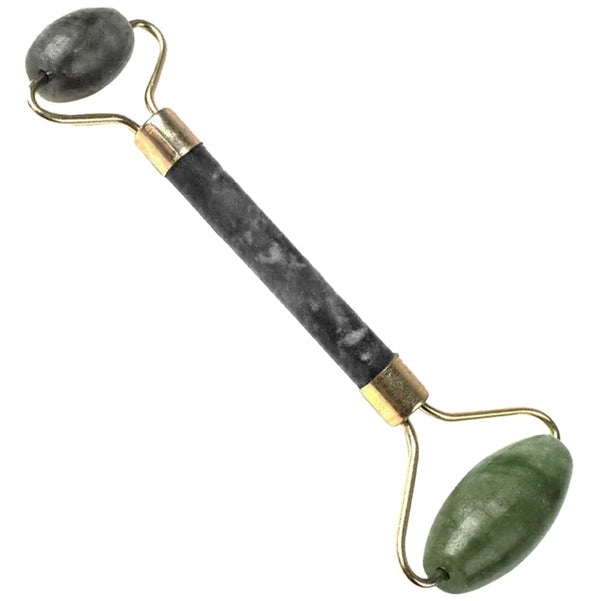 sconto Jade-Rollenmassagegerät für Gesicht und Körper aus Naturstein