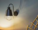 Lampada da Muro Elegant -D- 18x28x28 cm in Ferro Nero e Oro