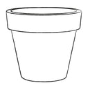 Vaso in Polietilene Standard One Bronzo Varie Misure