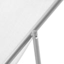 Sedia Sdraio Pieghevole 83x56x90 cm in Acciaio Tessuto Textilene Beach Grigio