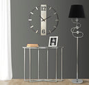 Lampada da Terra Argento Ball Ø37x169 cm in Ferro PVC e Tessuto Argento e Nero