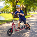 Monopattino per Bambini 5-12 Anni 120x52x80-88 cm Supporta fino a 50 Kg Telaio in Acciaio Rosso  