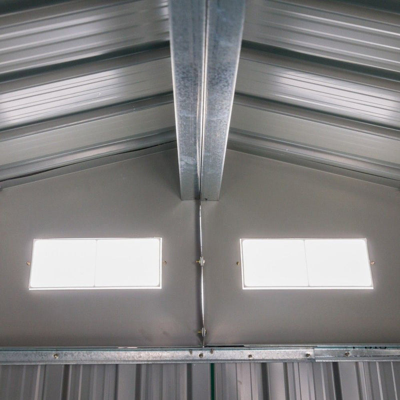 Casetta Box da Giardino in Lamiera 261x181x198 cm Basic L Verde