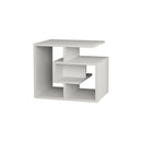 Tavolino da salotto 54x40x45 cm Labirent bianco
