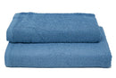 Set Spugna Asciugamani Ospite + Salvietta Erika Blue Denim