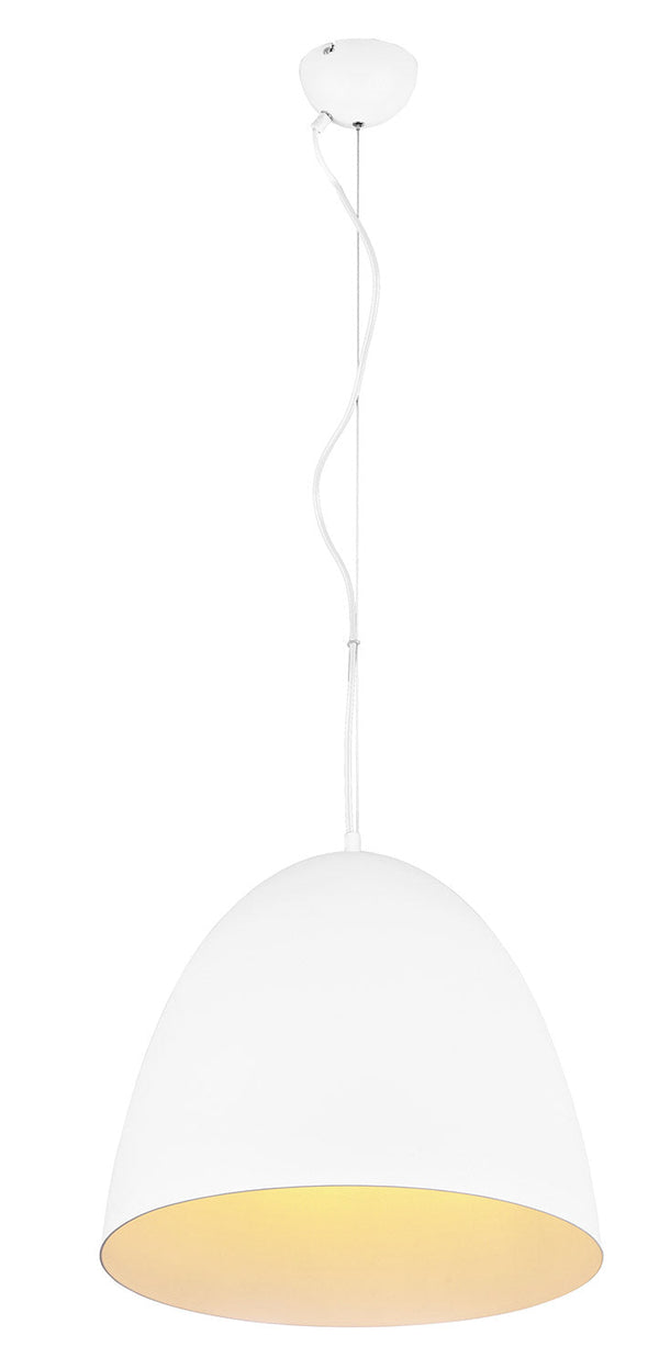 Lampada a Sospensione da Interno Attacco E27 in Metallo Bianco Opaco prezzo