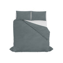 Copripiumino con Sacco e Federe Linea Water Washed Grigio Chiaro