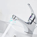 Miscelatore Rubinetto Lavabo in Acciaio con Tubi Allacciamento