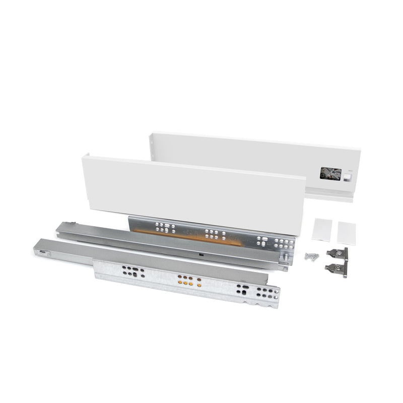 Cassetto Esterno Vertex 40 Kg H93 mm P 550 Verniciato Bianco Acciaio Emuca