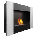 Camino a Bioetanolo da Parete 90,2x65 cm Flig Boston 2 Silver