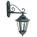 Lampada Applique in Basso Colore Nero per Esterno Linea Maxi Esagonale Livos