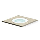 Lampada Calpestabile Quadro Piccolo Colore Acciaio e Argento per Esterno Linea Route Livos