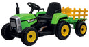 Trattore Elettrico per Bambini 12V Miller Verde e Giallo