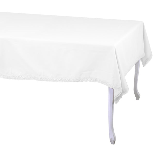 prezzo Tovaglia Rettangolare 140x180 cm in Cotone 180 GSM Amelie Bianco