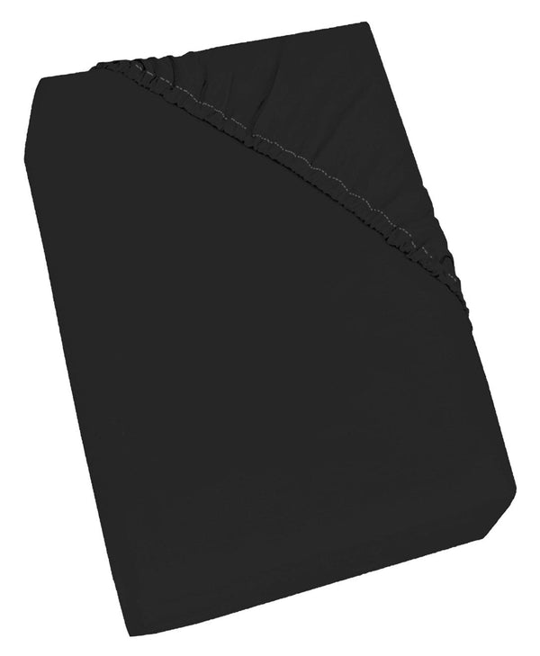 Unterseite mit Ecken und Gummiband, einfarbig schwarz, verschiedene Größen sconto