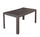 Gartentisch 140 x 80 x 72 cm aus braunem Polypropylen