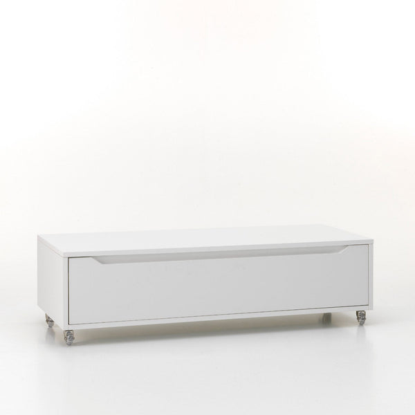 acquista Kommode mit Rollen 1 Schublade 120 x 45 x 32 cm in TFT Wood Belsk Matt White