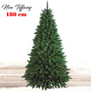Albero di Natale New Tiffany Ø110x180 cm 723 Rami Super Folto con Base a Croce in PVC Verde      