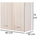 Pensile da Cucina Scolapiatti Sistema Raccogli Gocce Mobile Colore Olmo