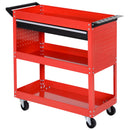 Carrello Porta Attrezzi da Officina Rosso 70x35x75.5 cm 