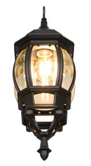 Applique da Esterno Attacco E27 in Alluminio Nero Opaco