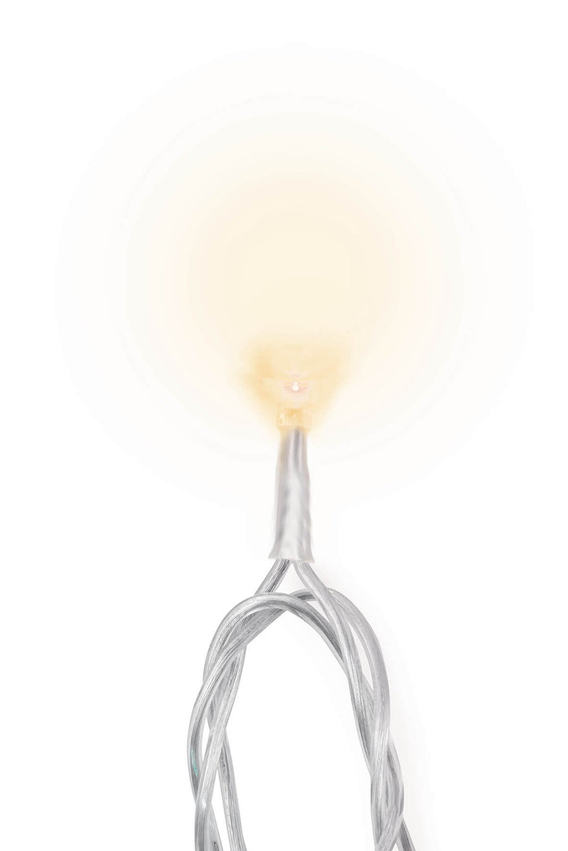 Luci di Natale 300 LED 12m Bianco Caldo da Interno Soriani