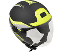 Casco Jet per Scooter Visiera Lunga CGM Manchester 107X Nero Opaco