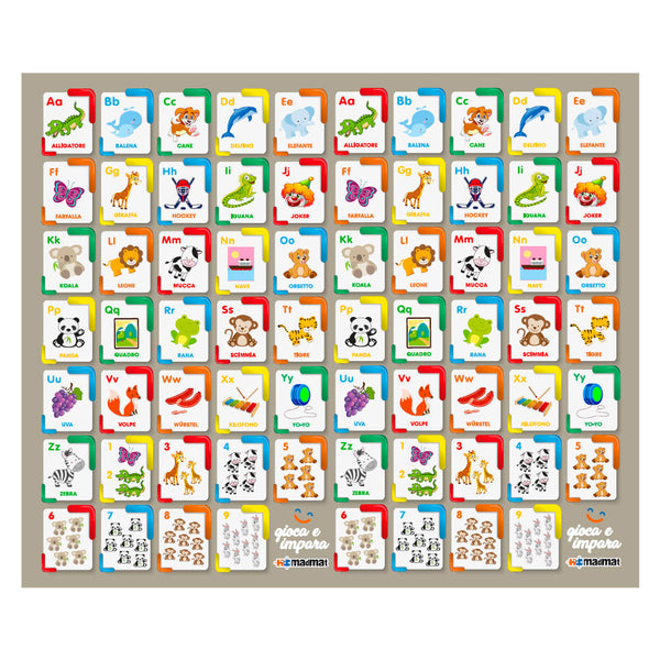 online Tappeto Extramorbido per Bambini 200x150 cm Arrotolabile Doppia Grafica Multicolore