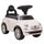 Macchina Cavalcabile per Bambini 12-36 Mesi Licenza Fiat 61x28x38,3 cm con Musica e Clacson in PP Bianco