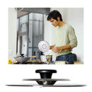 Coperchio Magico Antiodore Ventur Magic in Acciaio Inox Pomolo Nero Varie Misure