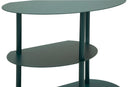 Comodino Saturno Ottanio 49,5x27,5x49,5 cm in Metallo Verde acqua      