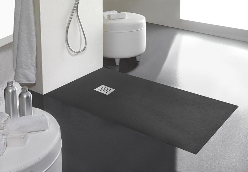 Piatto Doccia in Pietra Bonussi Ardesia Stone Side Grigio Antracite Varie Misure