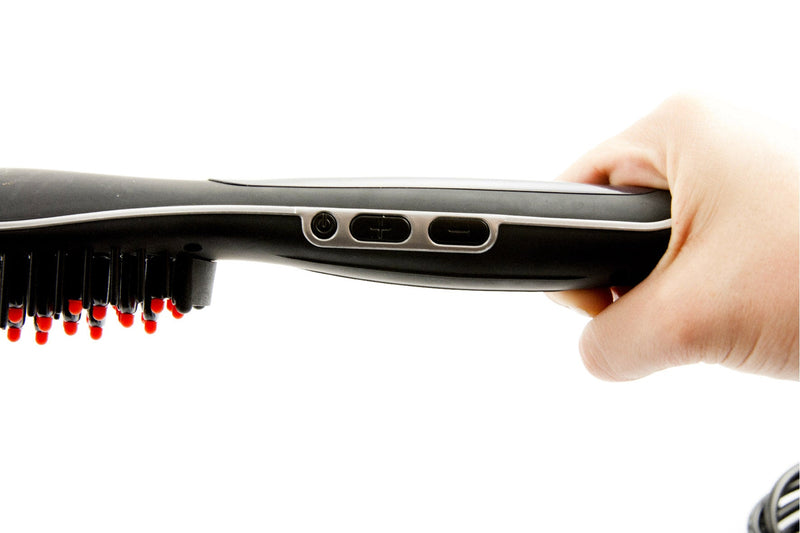 Spazzola Elettrica Lisciante 50W con Display Kooper Patty Nera