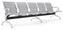 Graue Tosini Bürobank für Wartezimmer 5 Sitze aus Stahl