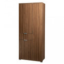 Armadio 3 Ante 1 Cassetto 75x38x174 h cm in Truciolare bilaminato Marrone